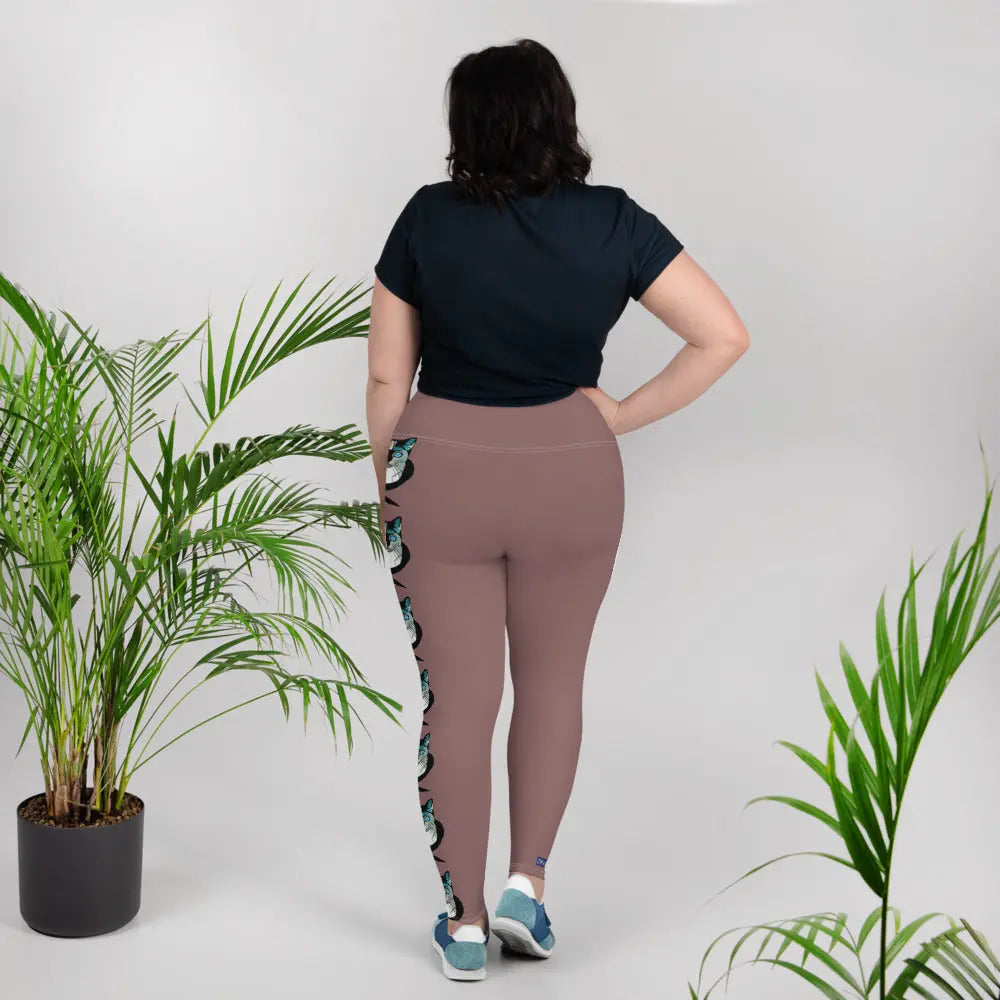 "Cat Lovers" Collection -  Siamese Cat Print Plus Size Leggings ZKoriginal