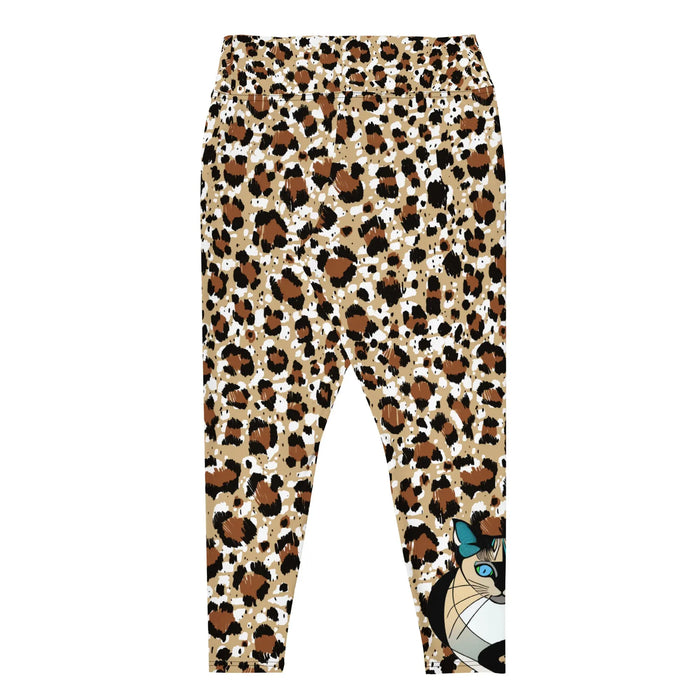 "Cat Lovers" Collection - Animal Print Plus Size Leggings ZKoriginal