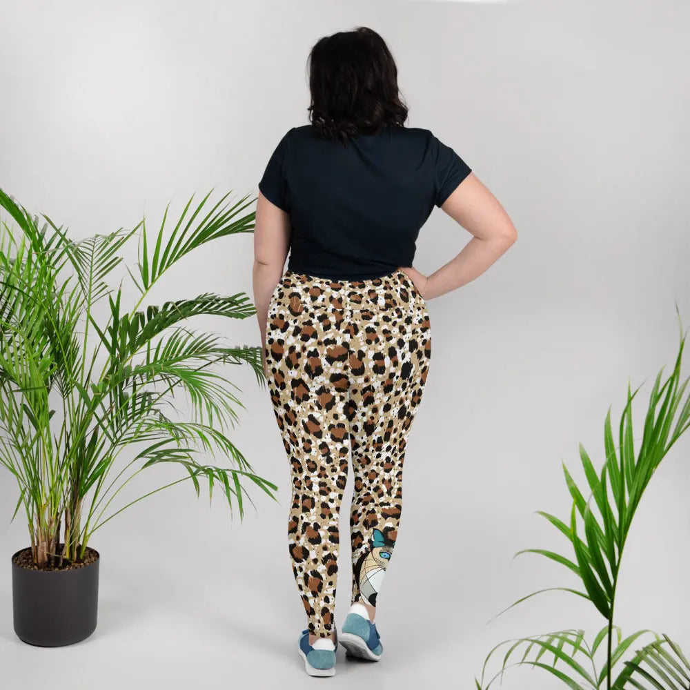 "Cat Lovers" Collection - Animal Print Plus Size Leggings ZKoriginal