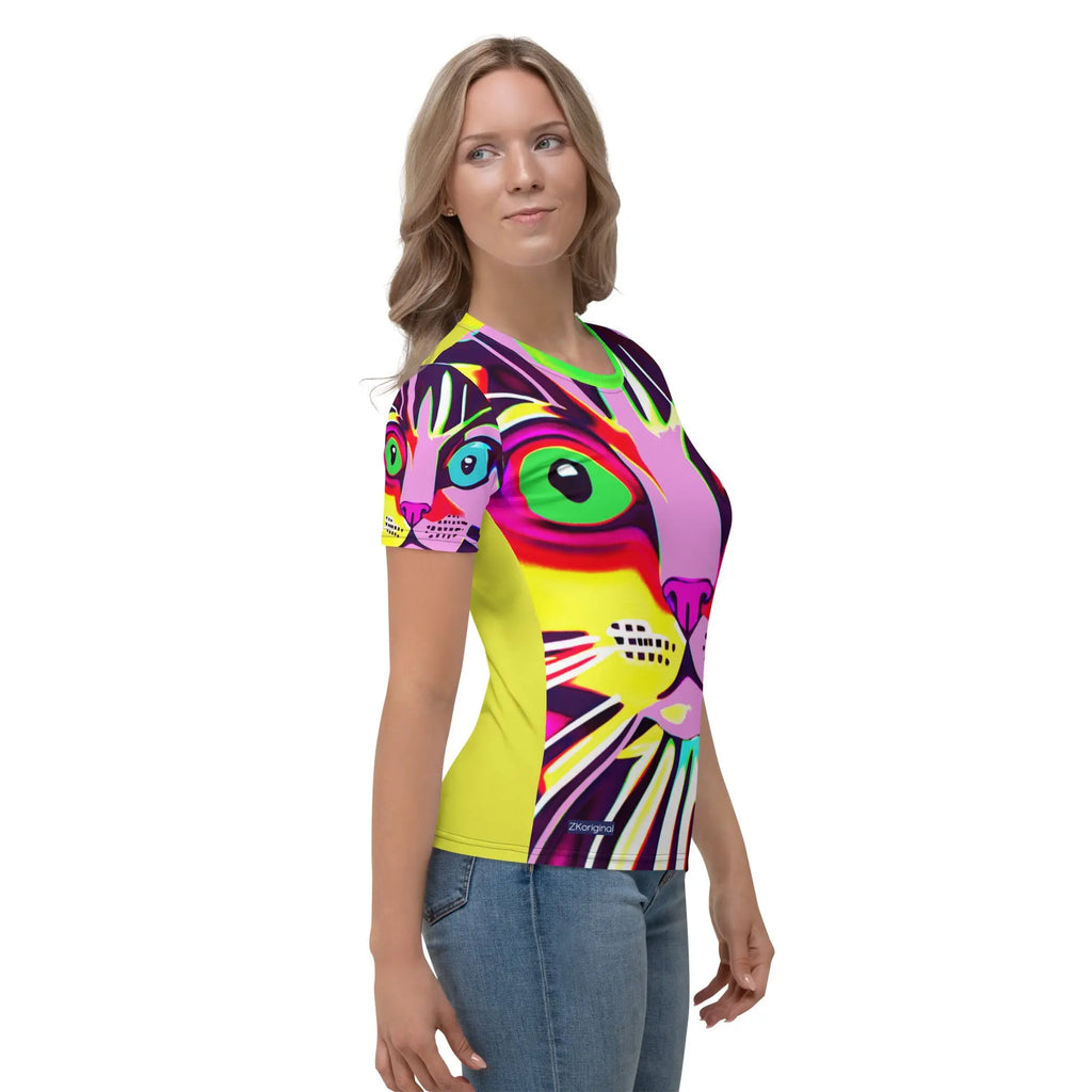"Cat Lovers" Collection - Cat Face Women's T-shirt ZKoriginal