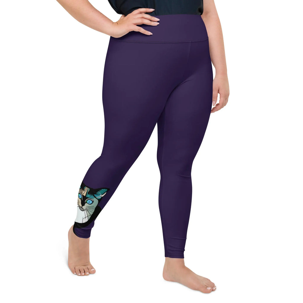 "Cat Lovers" Collection - Cat Print Plus Size Leggings ZKoriginal