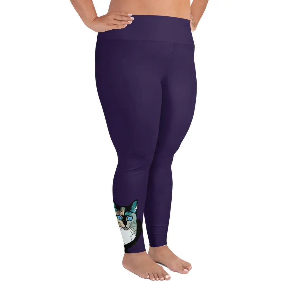 "Cat Lovers" Collection - Cat Print Plus Size Leggings ZKoriginal