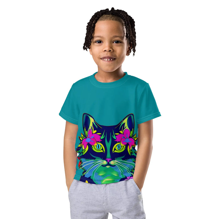 "Cat Lovers" Collection - Kids Crew Neck T-Shirt ZKoriginal