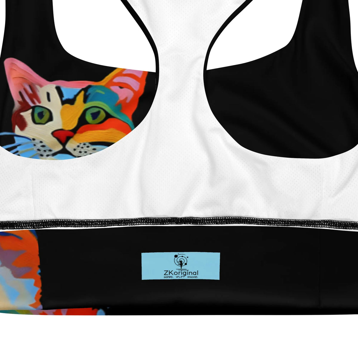 "Cat Lovers" Collection - Longline Sports Bra ZKoriginal