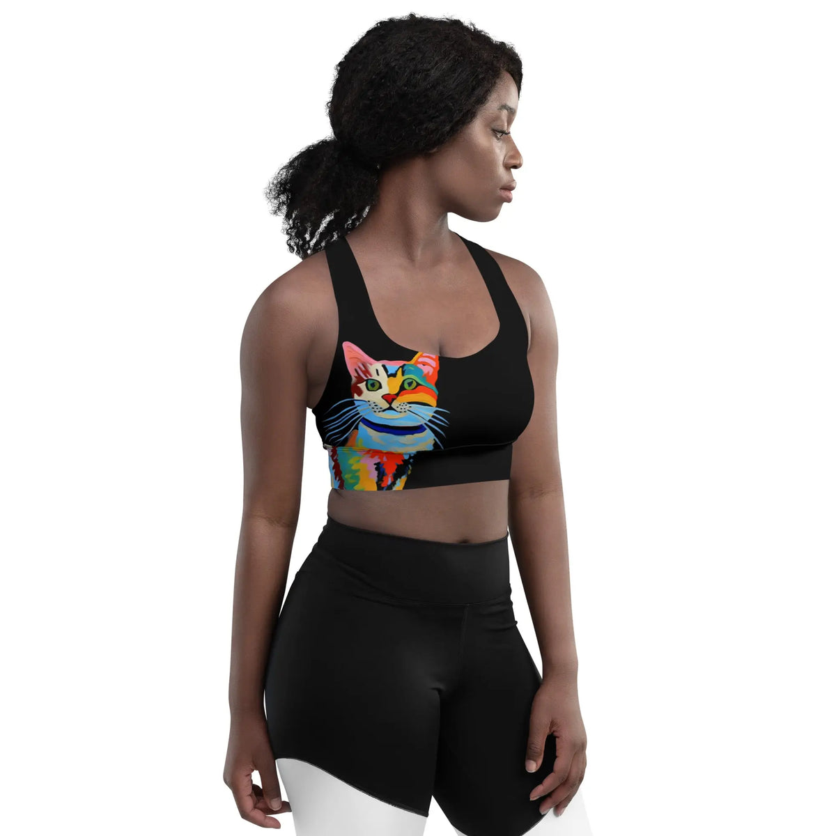 "Cat Lovers" Collection - Longline Sports Bra ZKoriginal