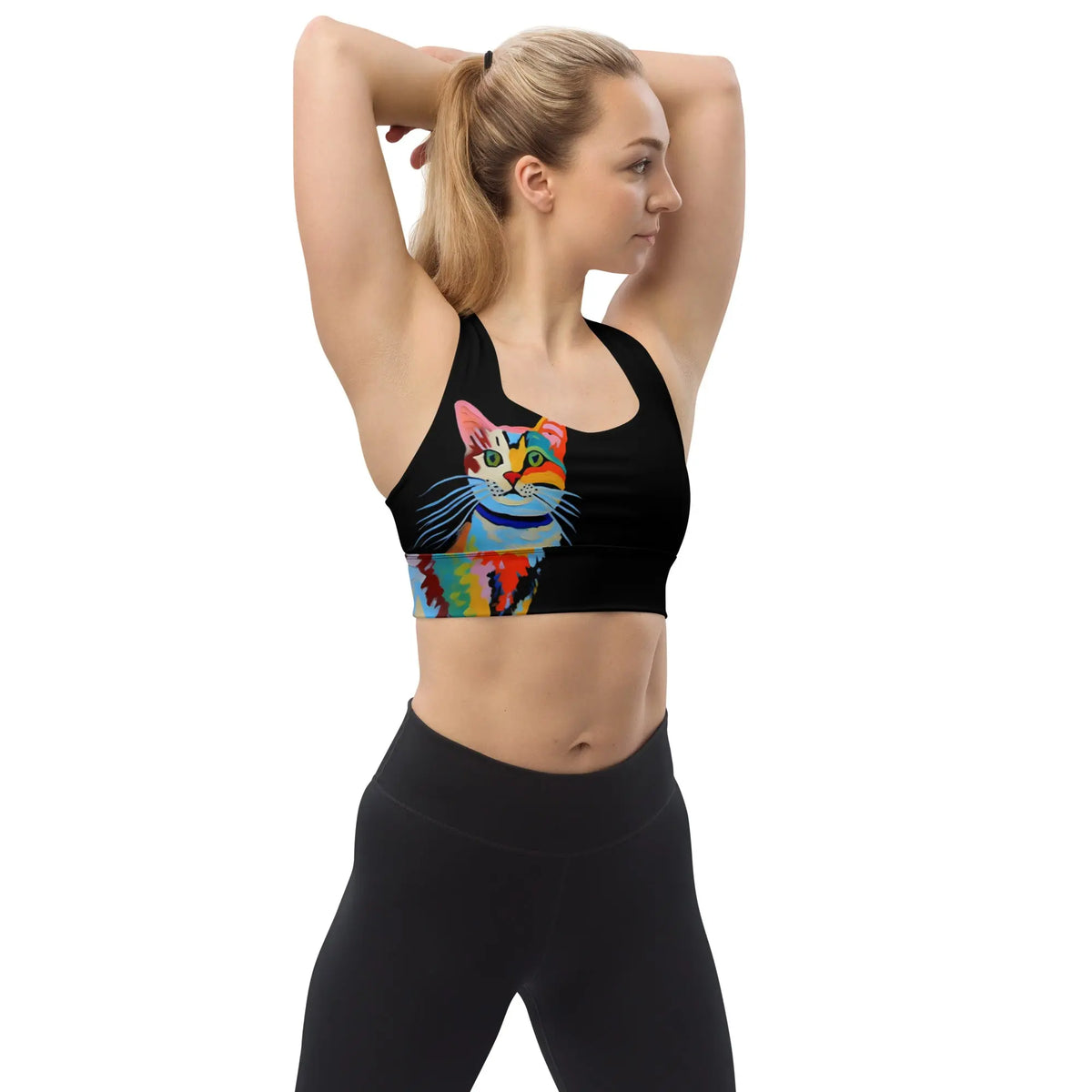 "Cat Lovers" Collection - Longline Sports Bra ZKoriginal