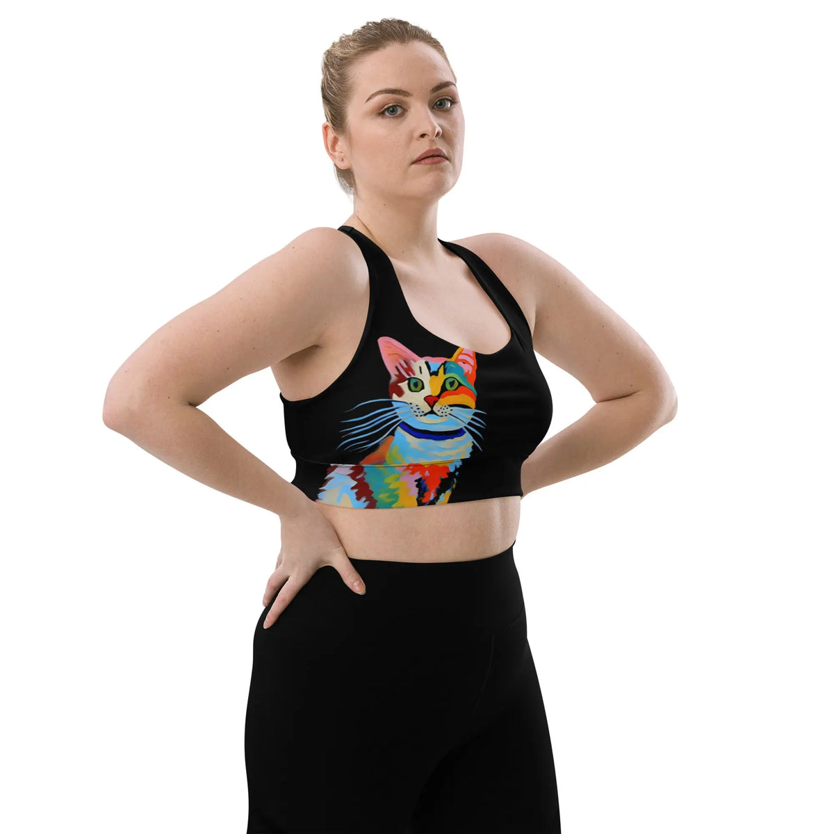 "Cat Lovers" Collection - Longline Sports Bra ZKoriginal