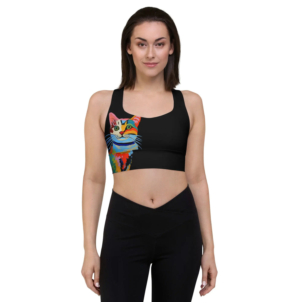 "Cat Lovers" Collection - Longline Sports Bra ZKoriginal