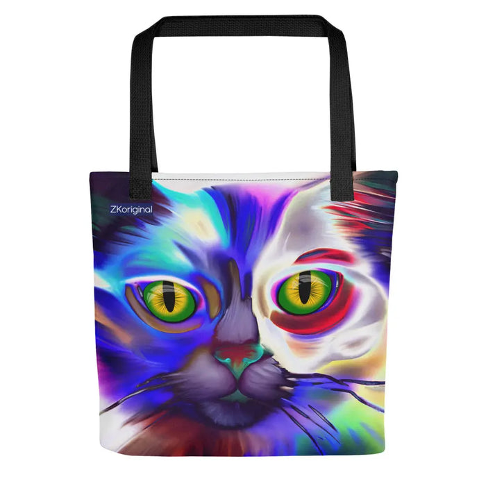 "Cat Lovers" Collection - Psychedelic Cat Tote bag ZKoriginal
