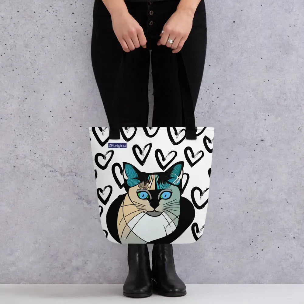 "Cat Lovers" Collection - Siamese Cat Tote bag ZKoriginal