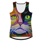 "Cat Lovers" Collection - Sublimation Cat Face Tank Top ZKoriginal