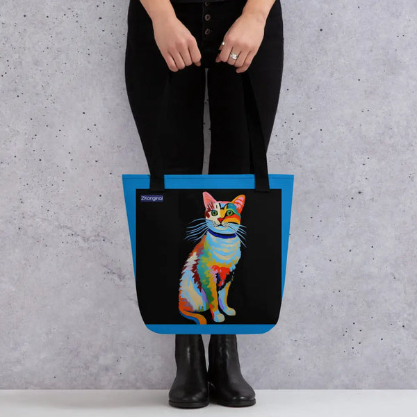 "Cat Lovers" Collection - Tote Bag with Cat ZKoriginal