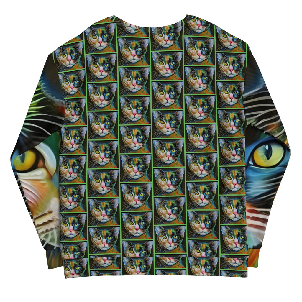 "Cat Lovers" Collection - Unisex Cat Face Sweatshirt ZKoriginal