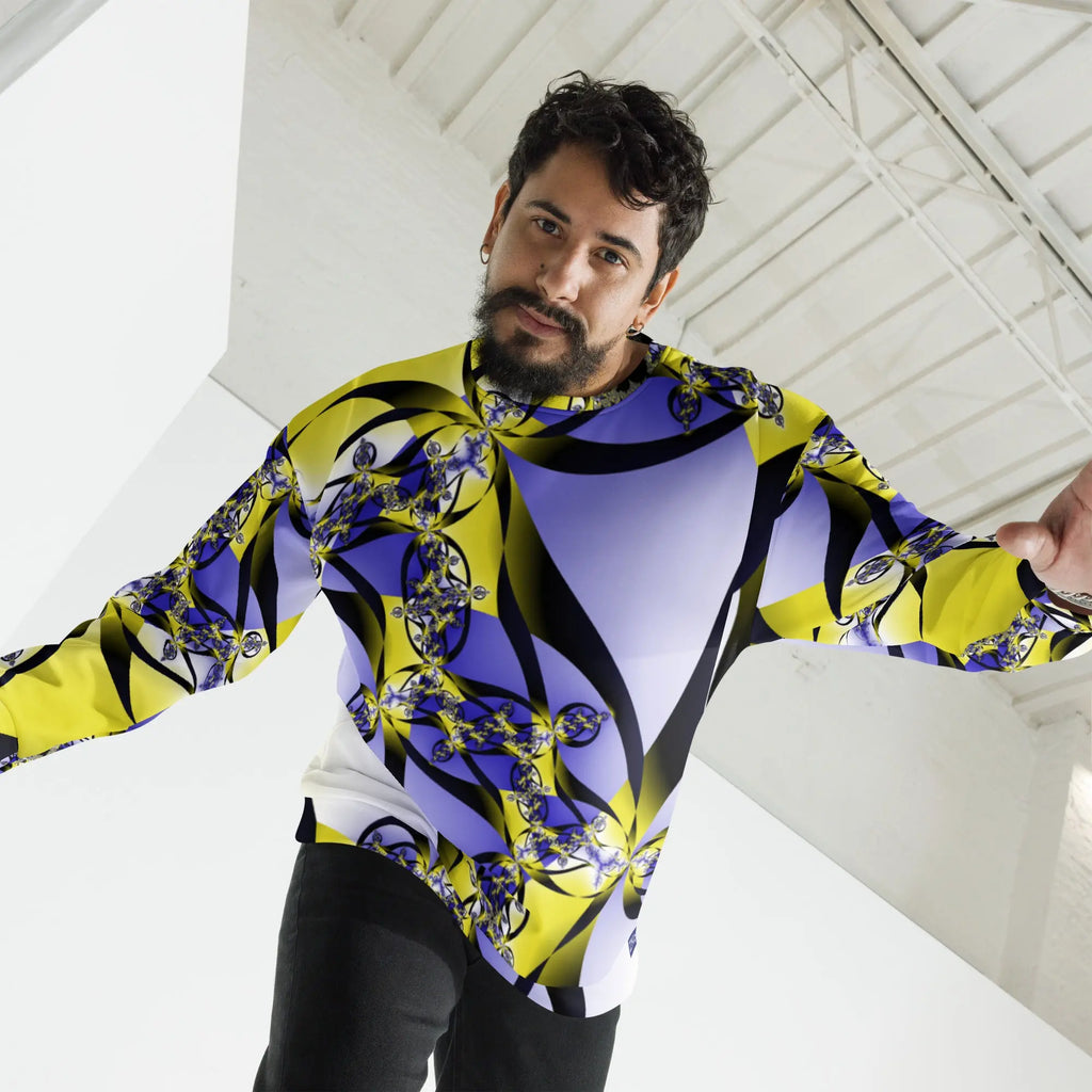 "Citrine Migration" Collection - Colorful Fractal Sweatshirt ZKoriginal