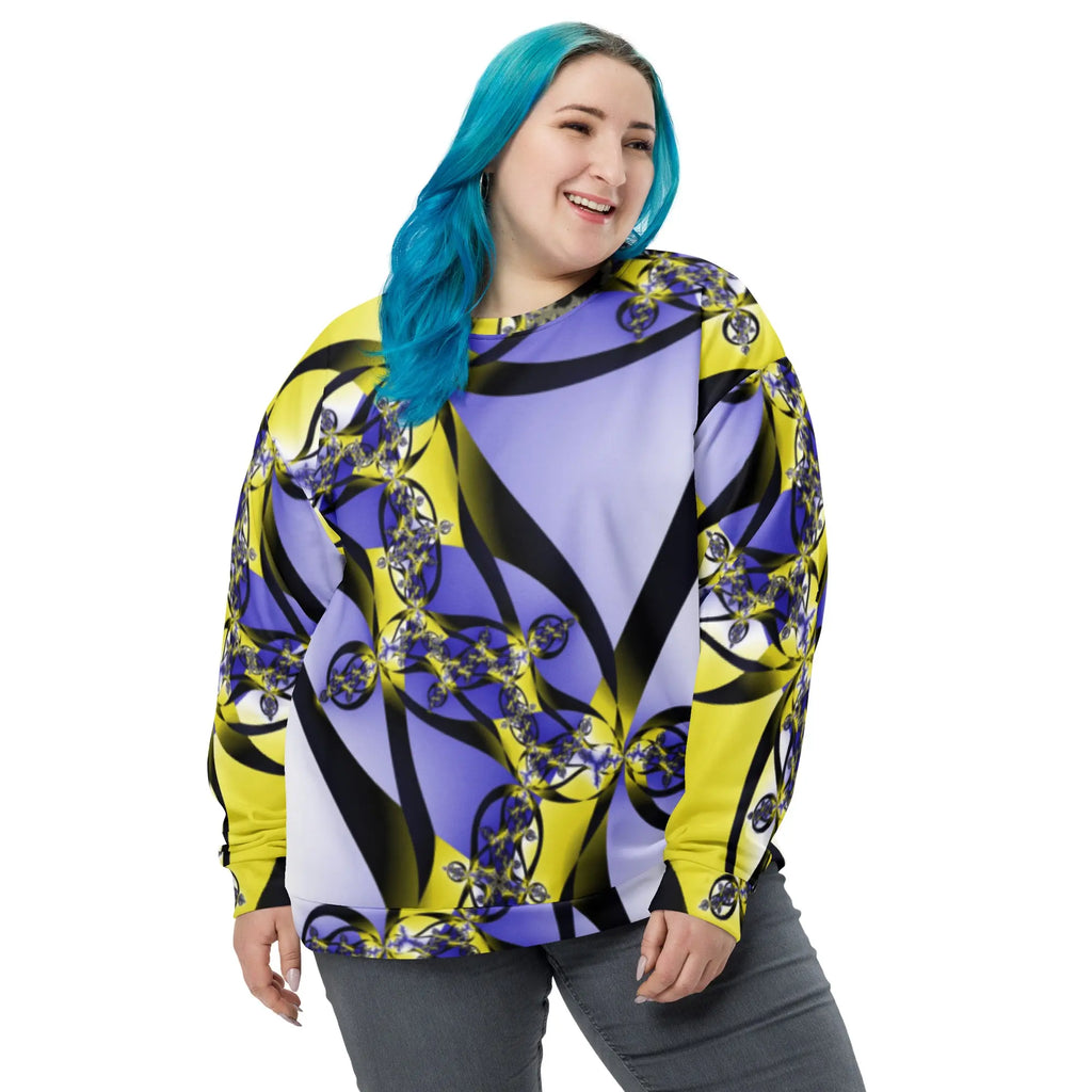 "Citrine Migration" Collection - Colorful Fractal Sweatshirt ZKoriginal