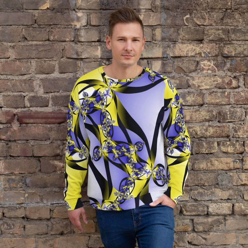 "Citrine Migration" Collection - Colorful Fractal Sweatshirt ZKoriginal