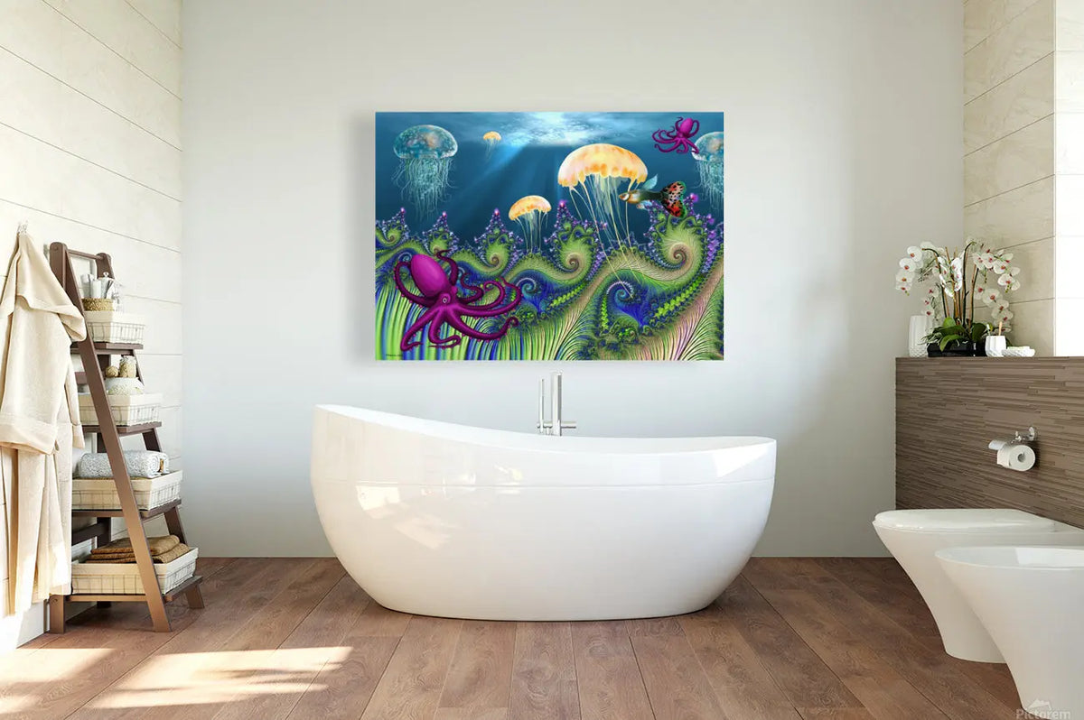 Contemporary Digital Art Print "Underwater World" ZKoriginal
