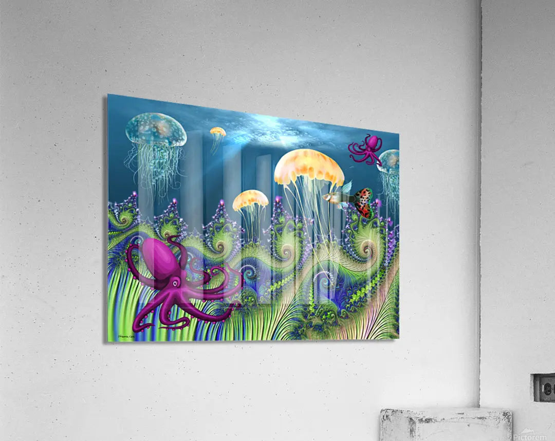 Contemporary Digital Art Print "Underwater World" ZKoriginal