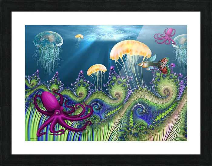 Contemporary Digital Art Print "Underwater World" ZKoriginal