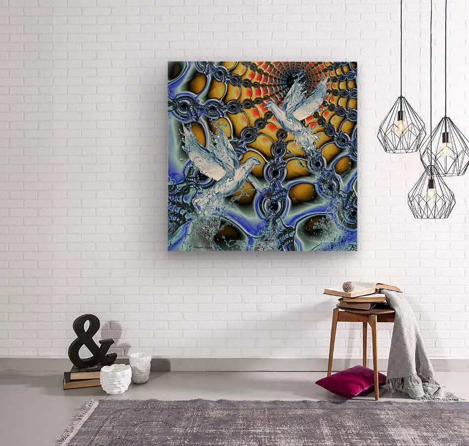 Contemporary Wall Art for Home "Aquatic Ascension" ZKoriginal