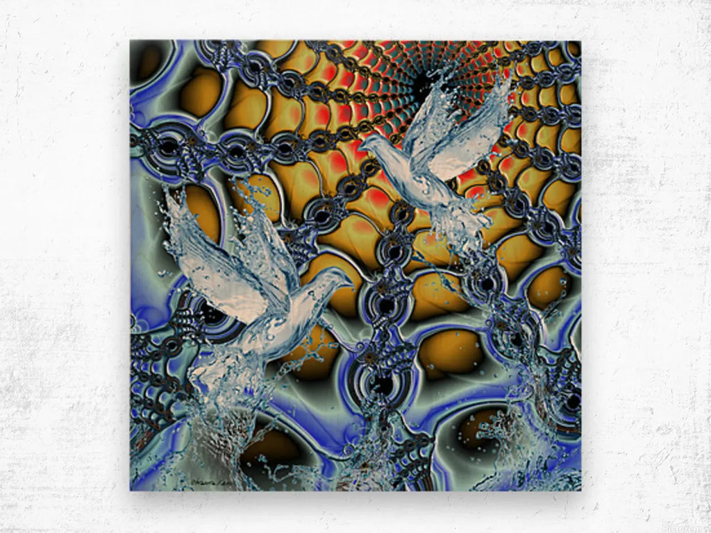 Contemporary Wall Art for Home "Aquatic Ascension" ZKoriginal
