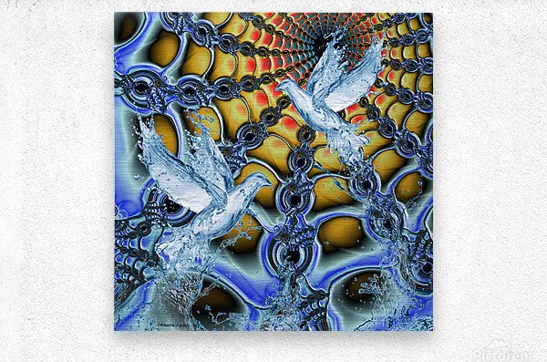 Contemporary Wall Art for Home "Aquatic Ascension" ZKoriginal