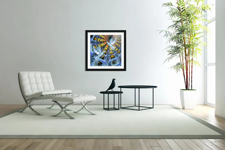 Contemporary Wall Art for Home "Aquatic Ascension" ZKoriginal
