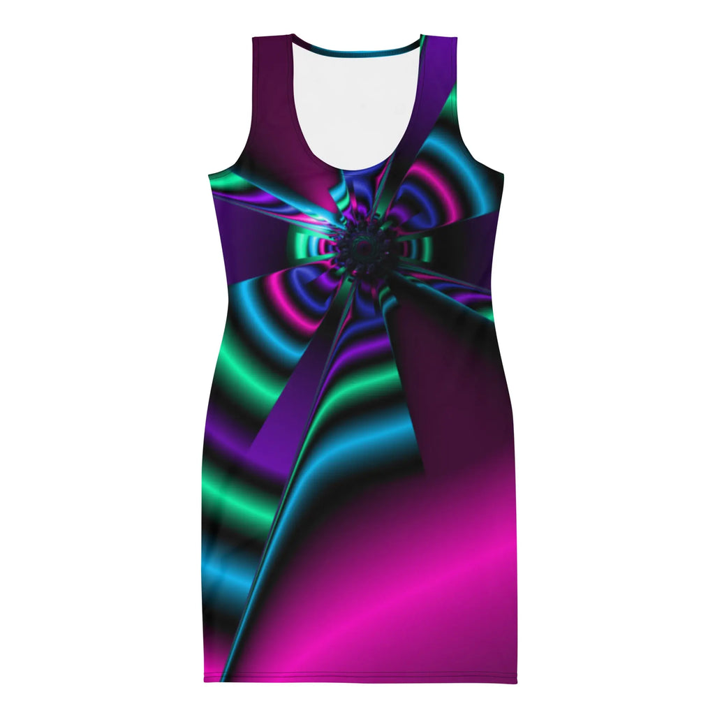 "Cosmic Blast" Collection - Colorful Purple Mini Dress ZKoriginal