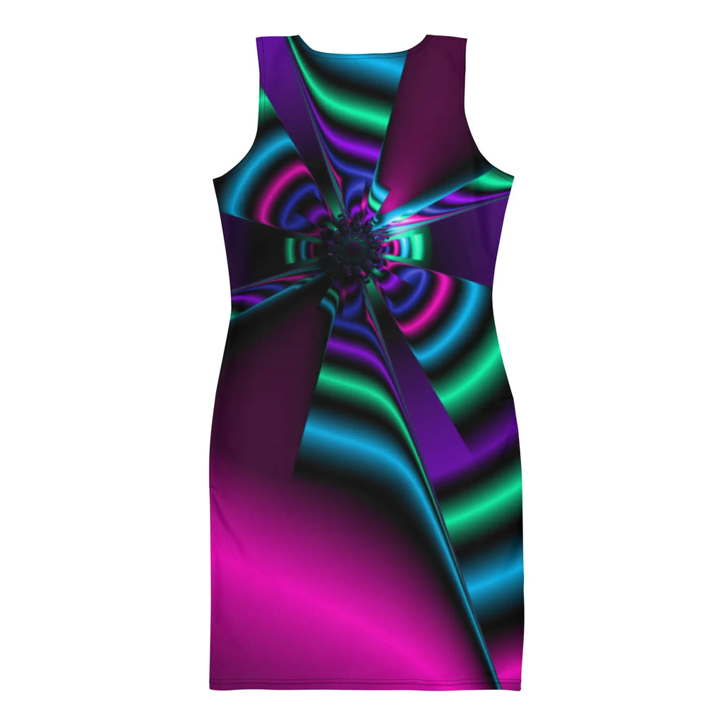 "Cosmic Blast" Collection - Colorful Purple Mini Dress ZKoriginal