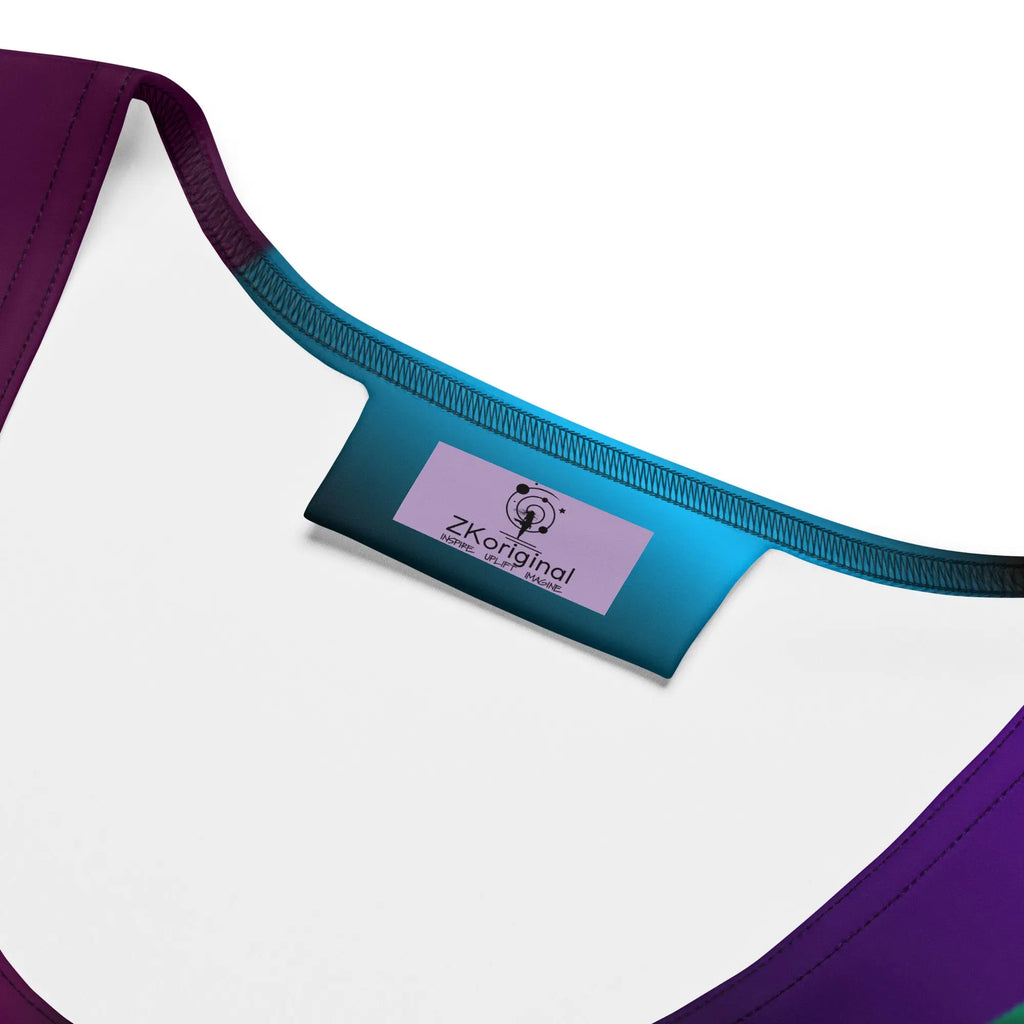 "Cosmic Blast" Collection - Colorful Purple Mini Dress ZKoriginal