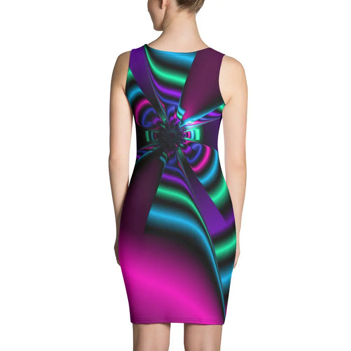 "Cosmic Blast" Collection - Colorful Purple Mini Dress ZKoriginal