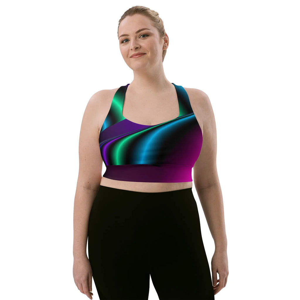 "Cosmic Blast" Collection - Longline Sports Bra ZKoriginal