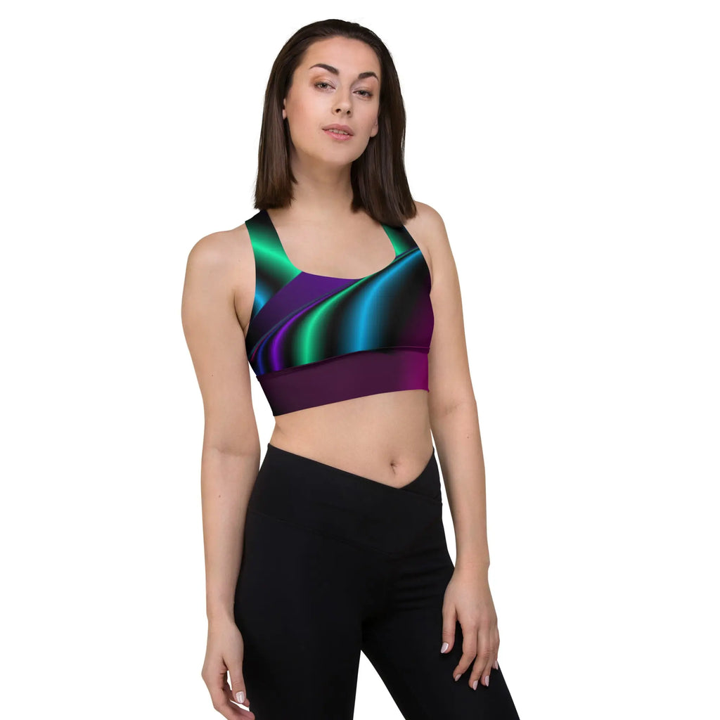 "Cosmic Blast" Collection - Longline Sports Bra ZKoriginal