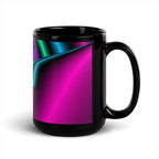 "Cosmic Blast" Collection - Neon Colors Black Glossy Mug ZKoriginal