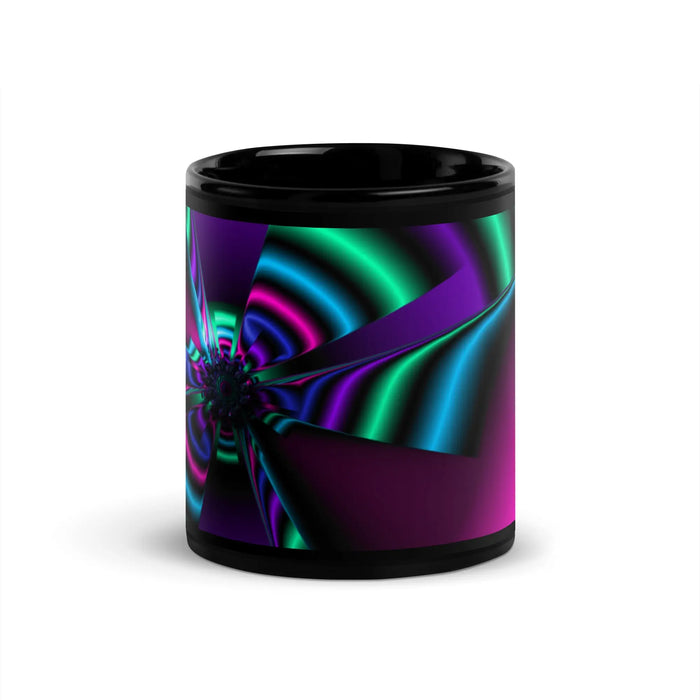"Cosmic Blast" Collection - Neon Colors Black Glossy Mug ZKoriginal
