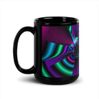 "Cosmic Blast" Collection - Neon Colors Black Glossy Mug ZKoriginal