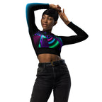 "Cosmic Blast" Collection - Recycled Long Sleeve Crop Top ZKoriginal