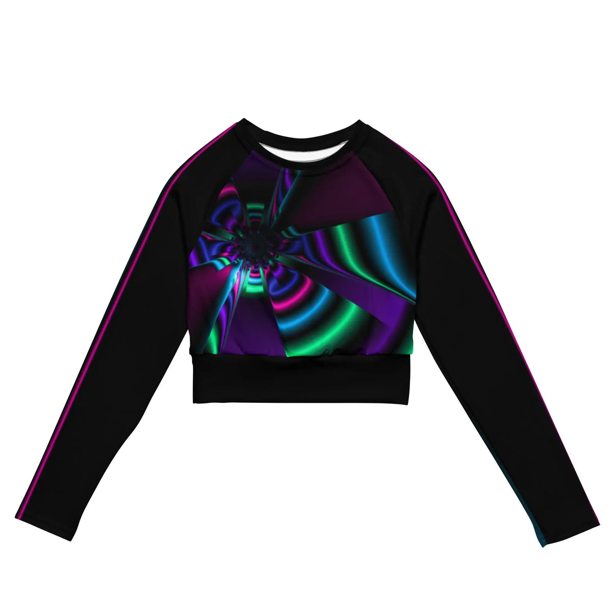 "Cosmic Blast" Collection - Recycled Long Sleeve Crop Top ZKoriginal