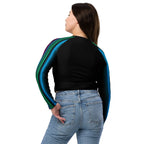 "Cosmic Blast" Collection - Recycled Long Sleeve Crop Top ZKoriginal