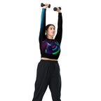 "Cosmic Blast" Collection - Recycled Long Sleeve Crop Top ZKoriginal