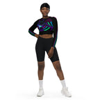 "Cosmic Blast" Collection - Recycled Long Sleeve Crop Top ZKoriginal