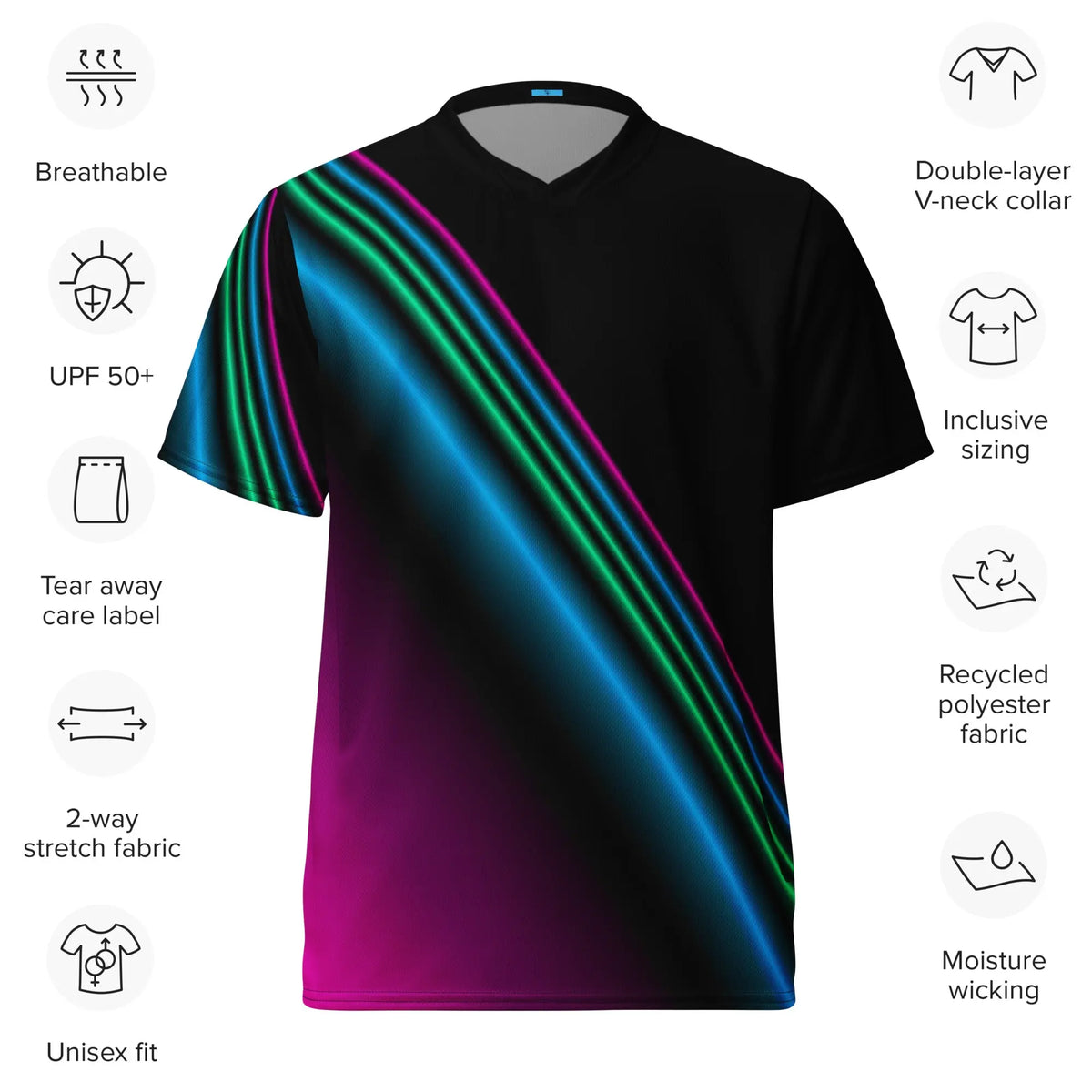 "Cosmic Blast" Collection - Recycled Unisex Sports Jersey ZKoriginal