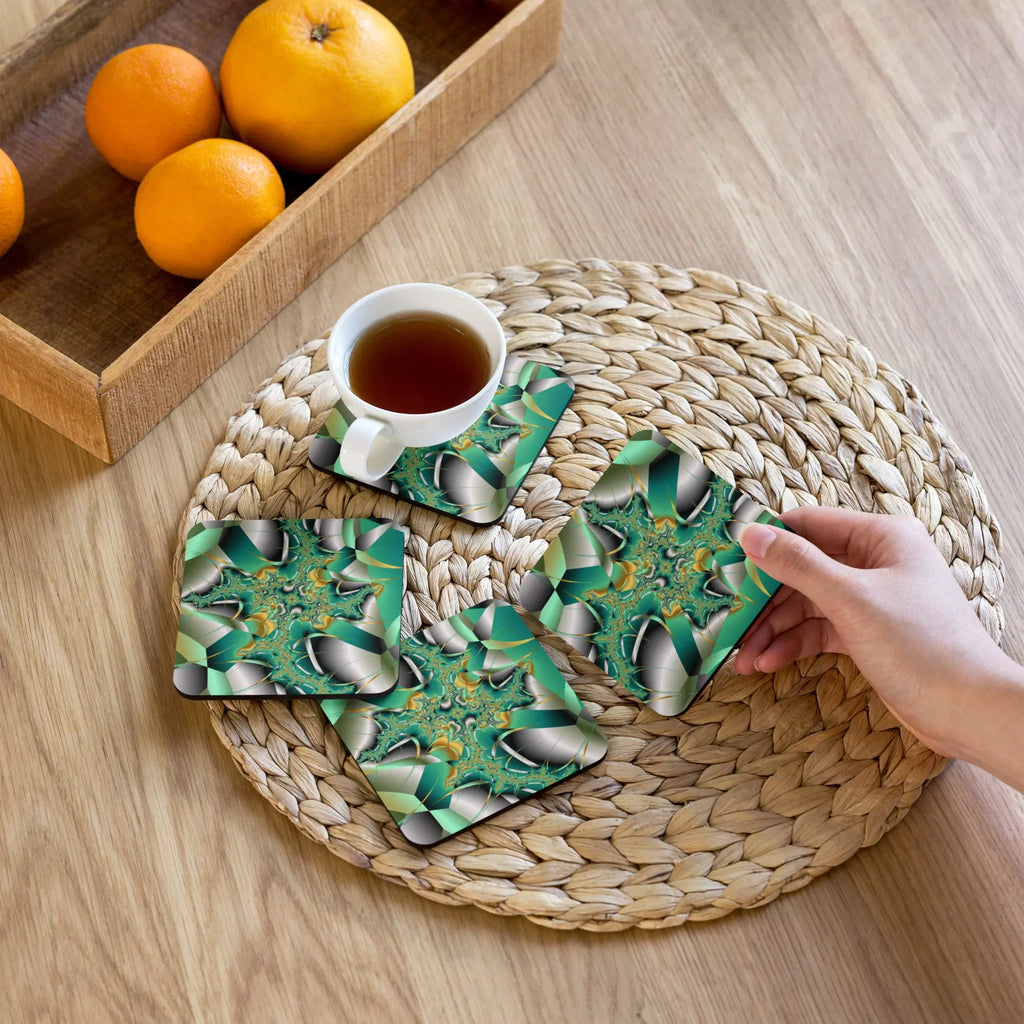 "Cosmic Twist" Collection - Cork Back Coaster ZKoriginal