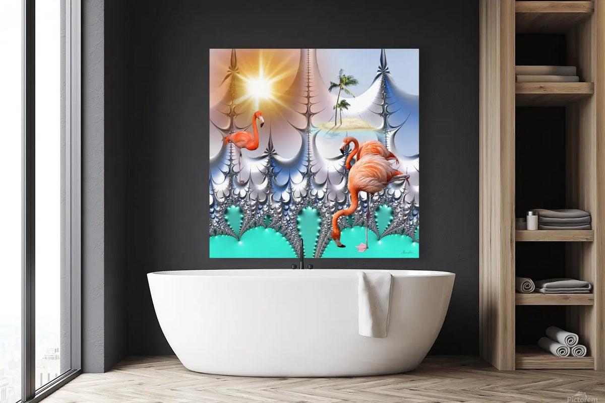 Digital Art Print "Dreaming with Flamingos" ZKoriginal