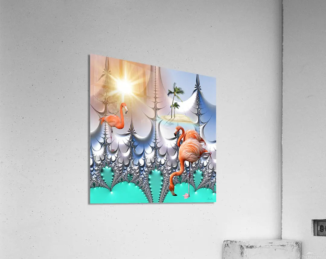 Digital Art Print "Dreaming with Flamingos" ZKoriginal
