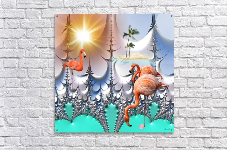 Digital Art Print "Dreaming with Flamingos" ZKoriginal