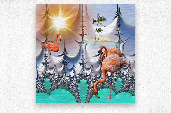 Digital Art Print "Dreaming with Flamingos" ZKoriginal