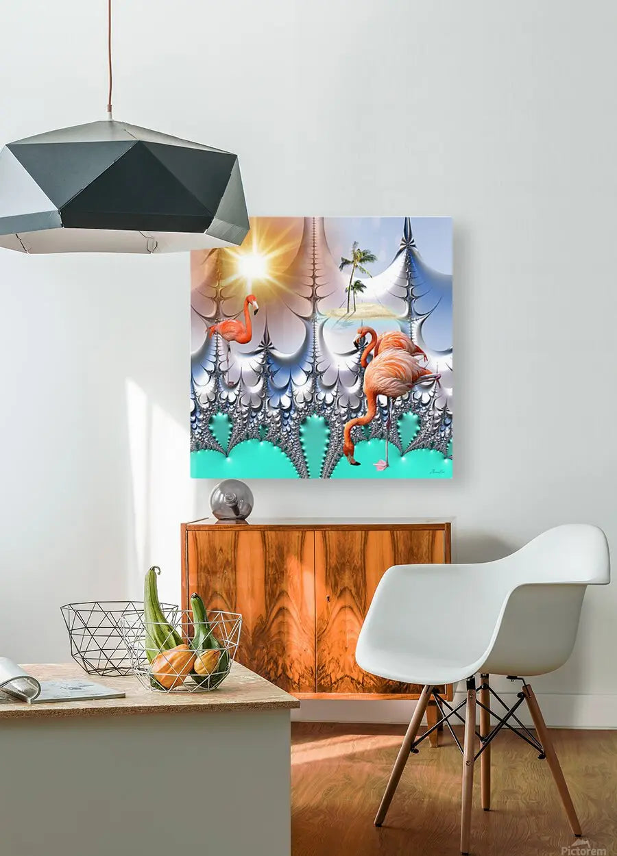 Digital Art Print "Dreaming with Flamingos" ZKoriginal