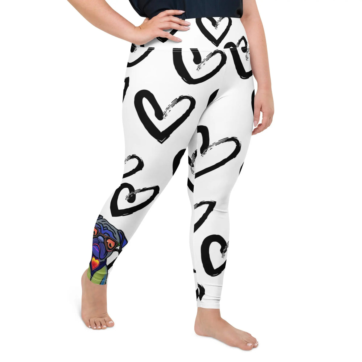 "Dog Lovers" Collection - All-Over Print Plus Size Leggings ZKoriginal