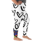 "Dog Lovers" Collection - All-Over Print Plus Size Leggings ZKoriginal